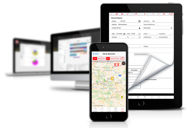 ireport app service bericht mobil